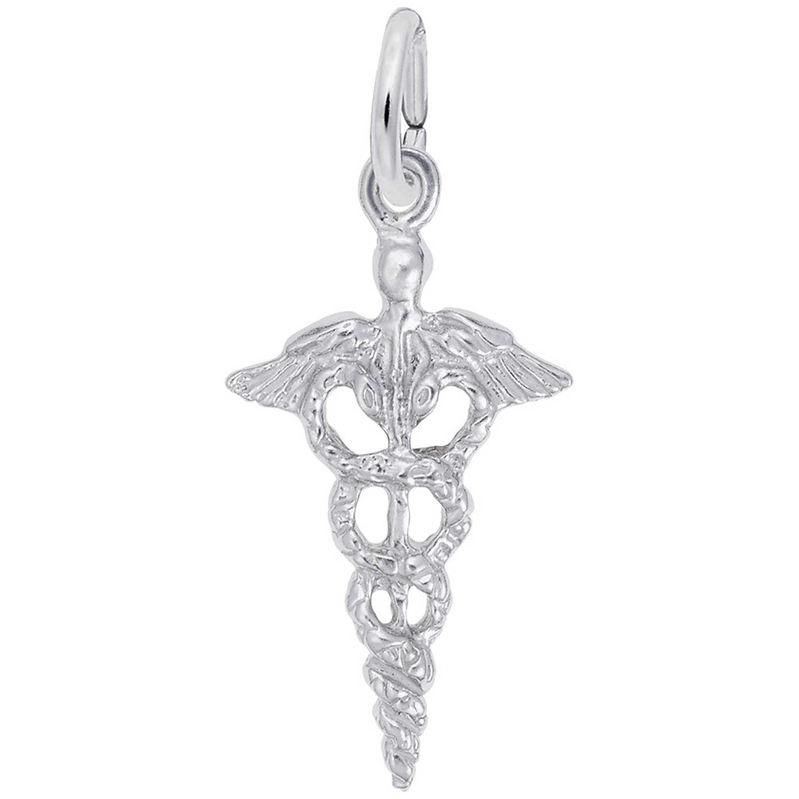Rembrandt Charms Caduceus Charm with Lobster Clasp