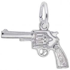 10 charms 20x14mm silver western cowboy gun usa  GQ-01