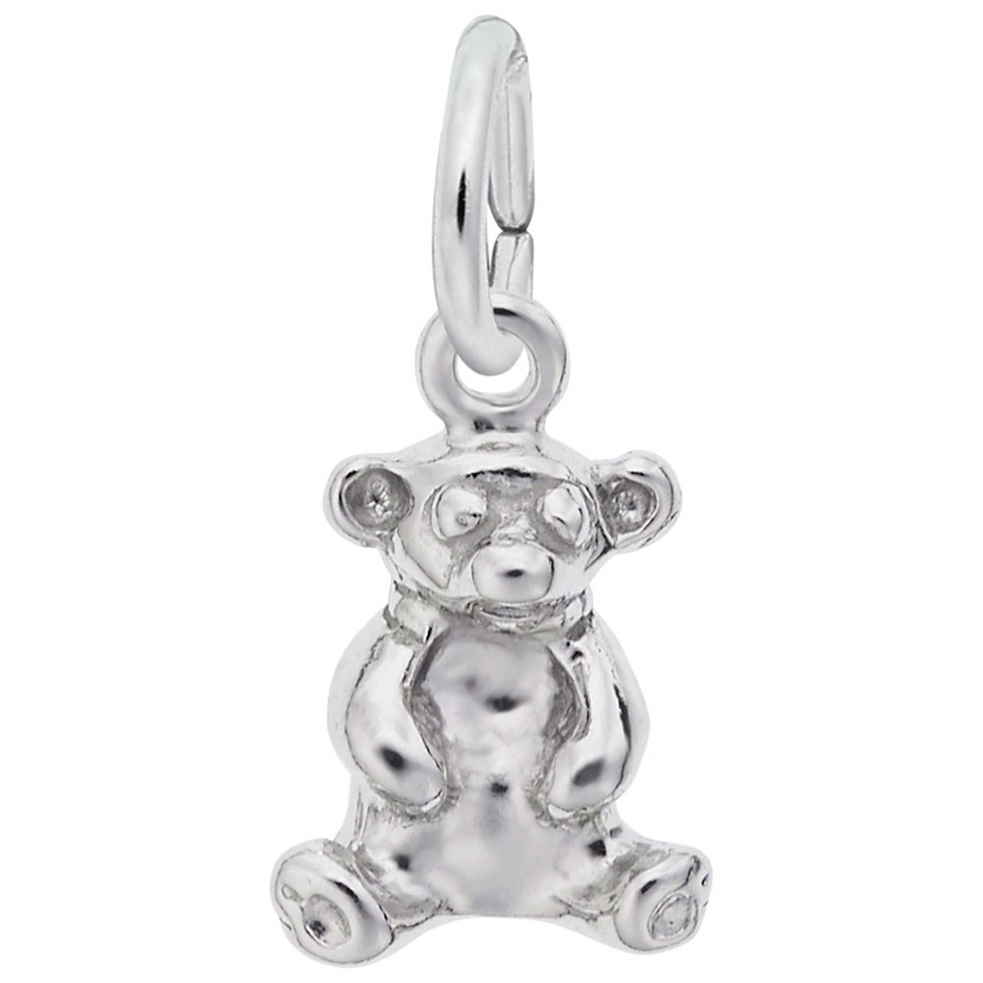 Rembrandt Sitting Bear Accent Charm, Sterling Silver: Precious Accents