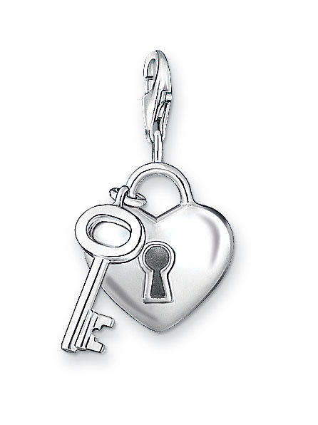 Thomas Sabo Heart and Key Charm, Sterling Silver: Precious Accents, Ltd.