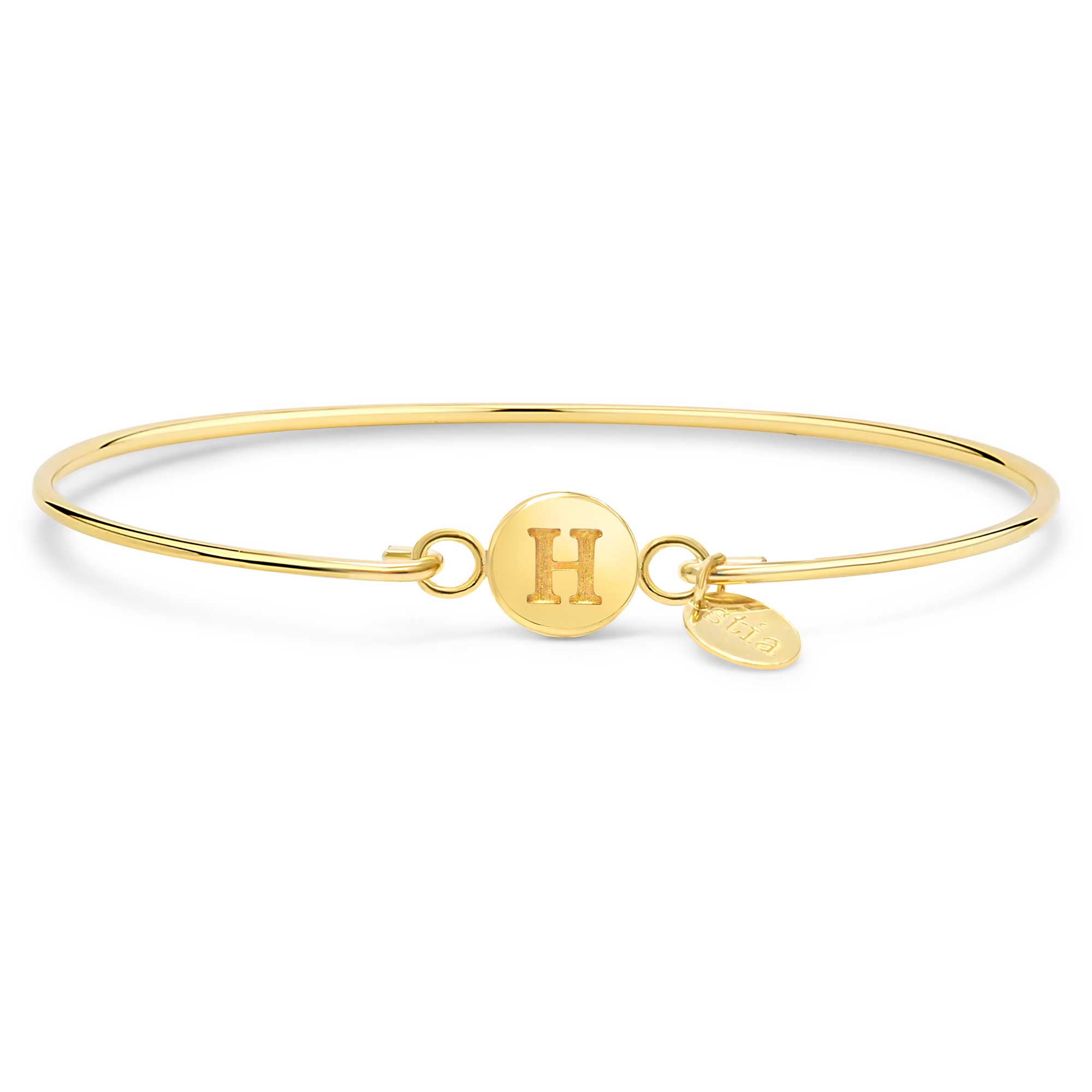 Stia Love Letter H Bracelet, Gold-Plated