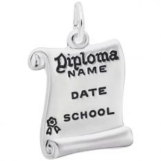 TheCharmWorks Sterling Silver Graduate Charm 