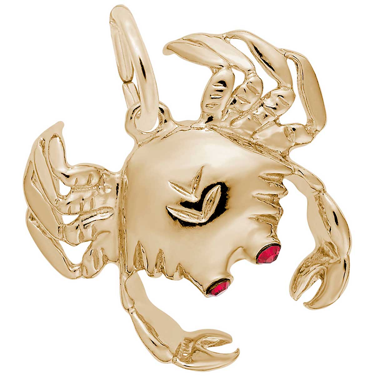 Rembrandt Crab Charm, Gold Plated Silver: Precious Accents, Ltd.