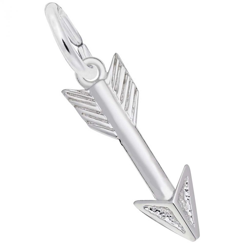 Rembrandt Cupid's Arrow Charm, Sterling Silver