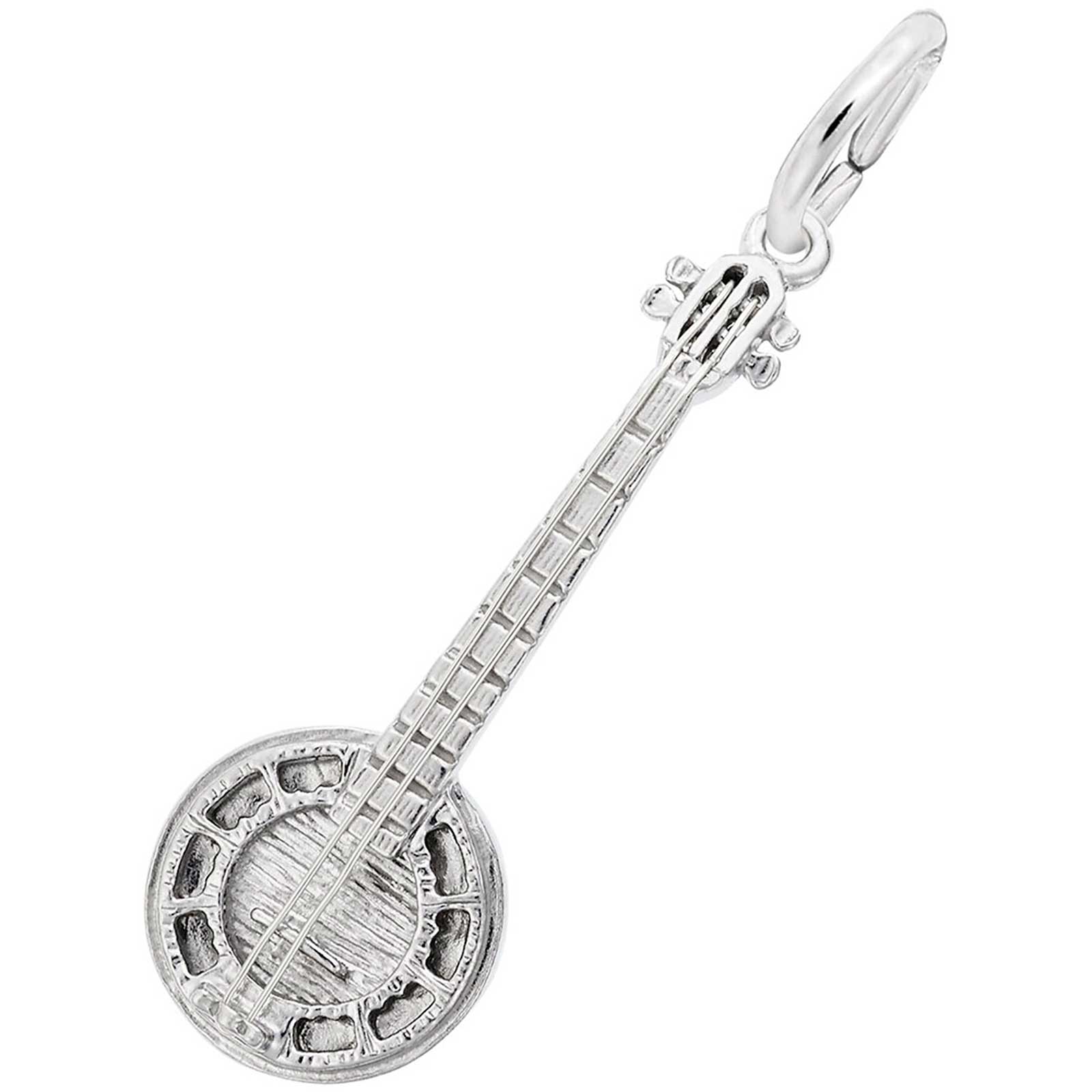 Sterling Silver Banjo Charm