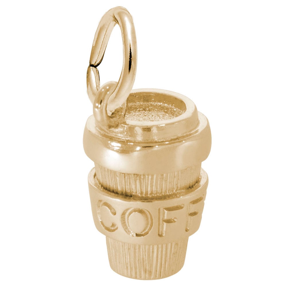 Coffee Cup Jewelry Charm, Enamel Charms Decoration