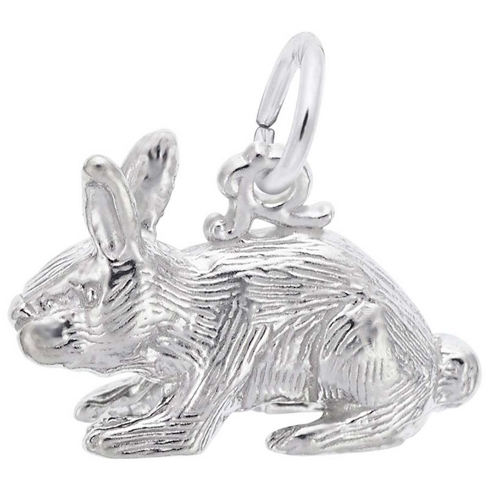 Sterling Silver Rabbit Clip on Charm