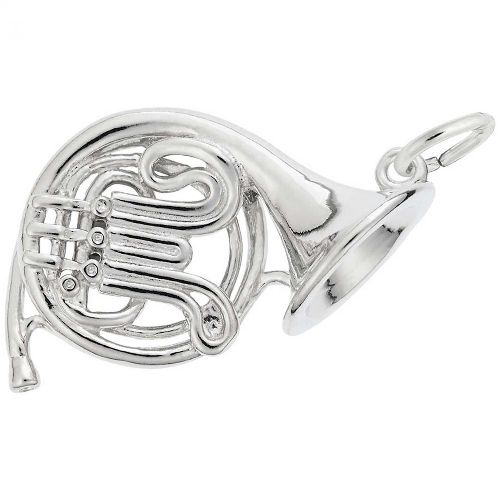 Bonyak Jewelry Sterling Silver French Horn Charm 