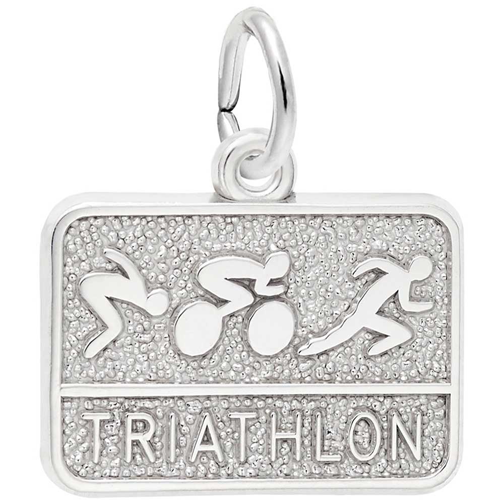 Rembrandt Charms Triathlon Charm with Lobster Clasp