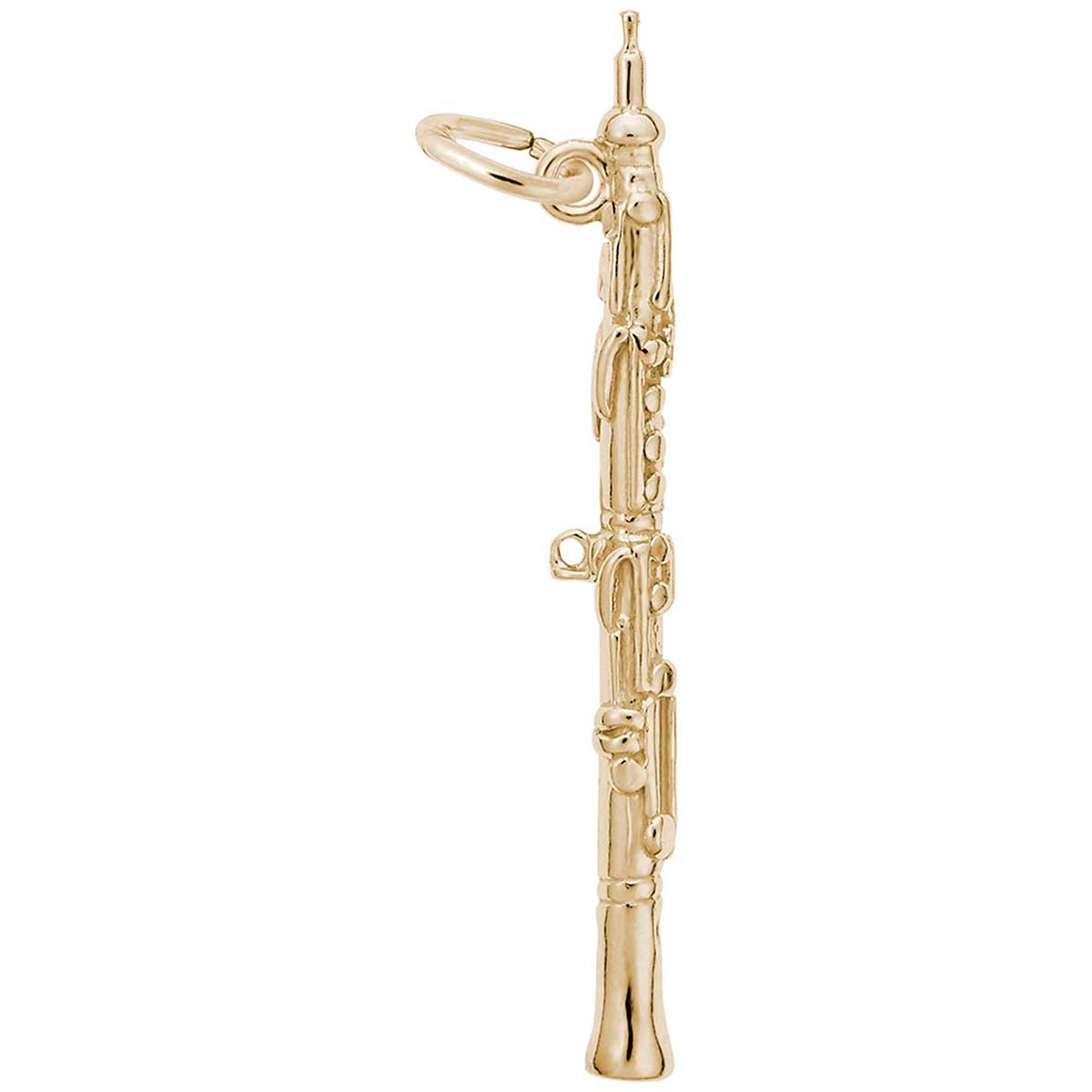 Rembrandt Oboe Charm, 14K Yellow Gold: Precious Accents, Ltd.