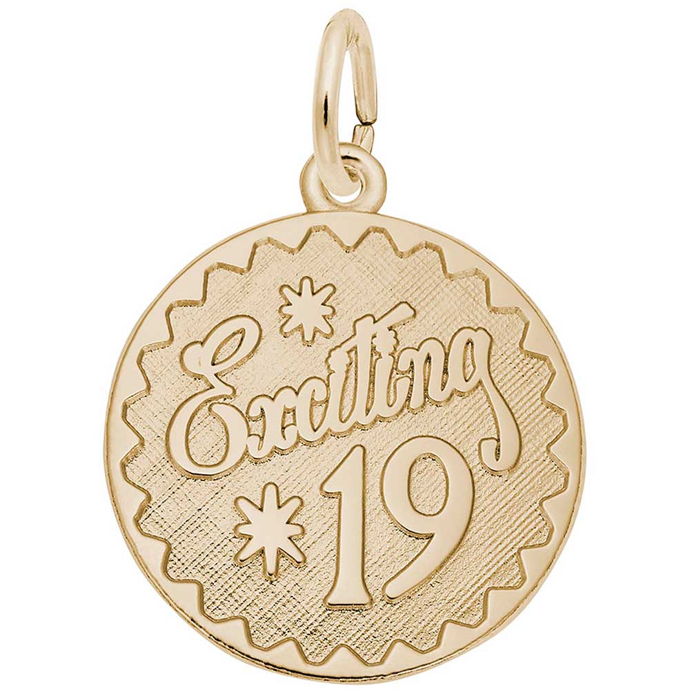 Rembrandt Exciting 19 Disc Charm, Gold Plated Silver: Precious