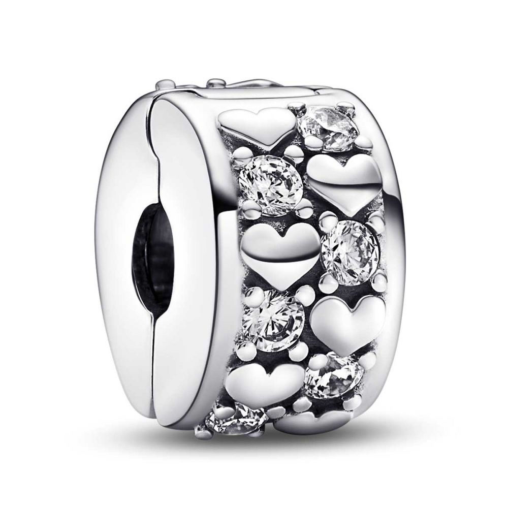 Pandora : Infinite Hearts Sparkling Clip Charm