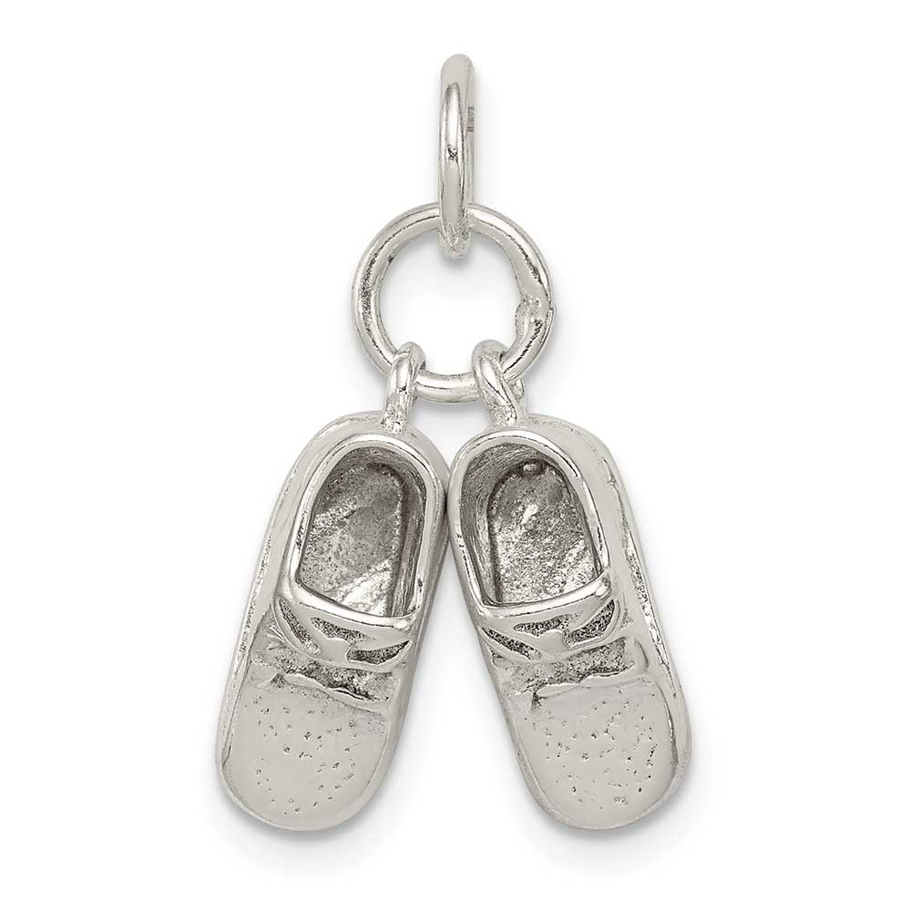 Sterling Silver Baby Shoes Charm: Precious Accents, Ltd.