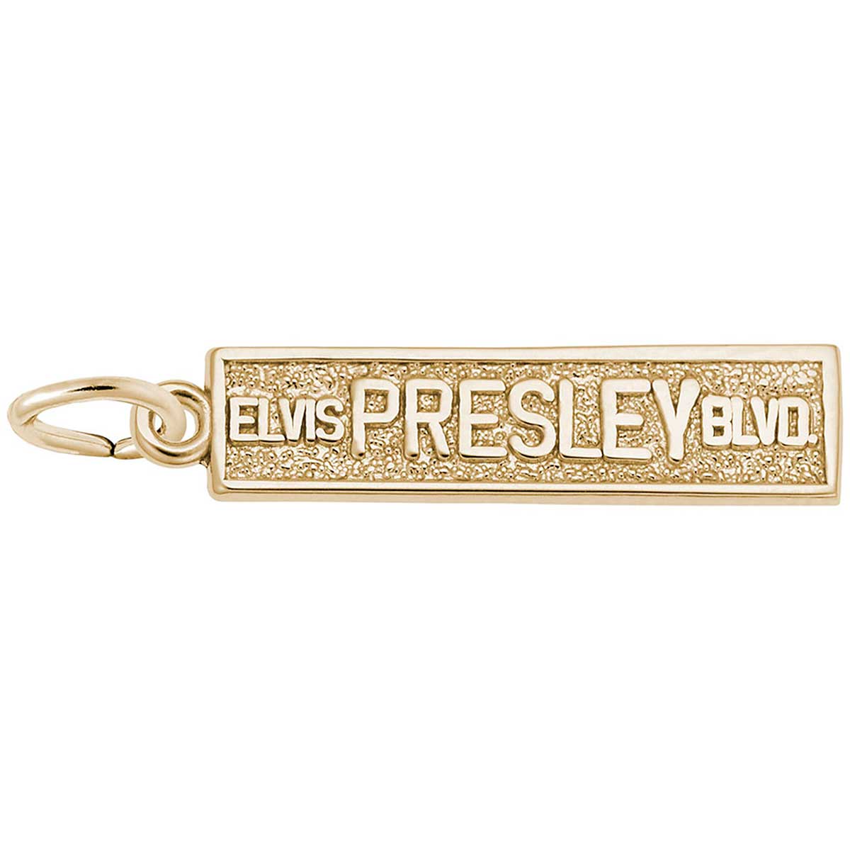 Rembrandt Charms Elvis Presley Boulevard Charm 10K Yellow Gold