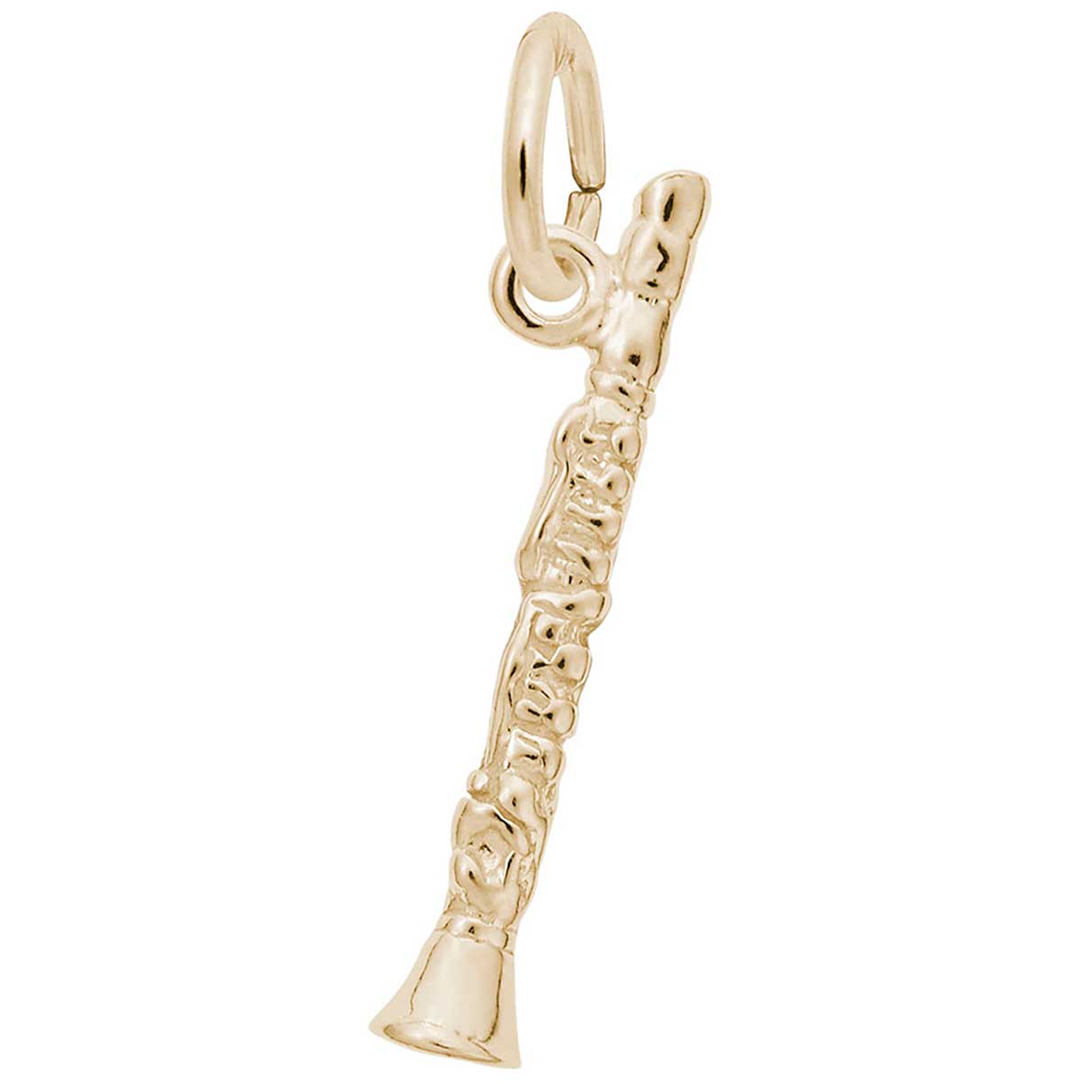Rembrandt Clarinet Charm, 14K Yellow Gold: Precious Accents, Ltd.