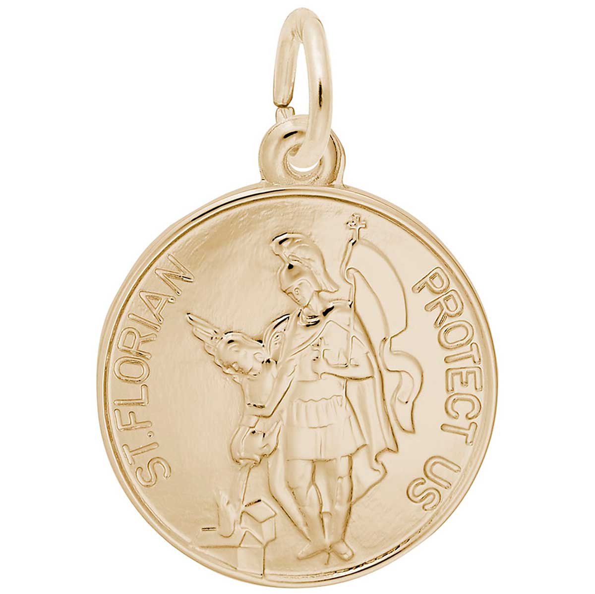 Rembrandt St. Florian Charm, Gold Plated Silver: Precious Accents, Ltd.