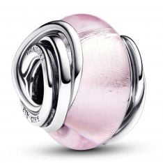 Pandora Encircled Pink Murano Glass Charm