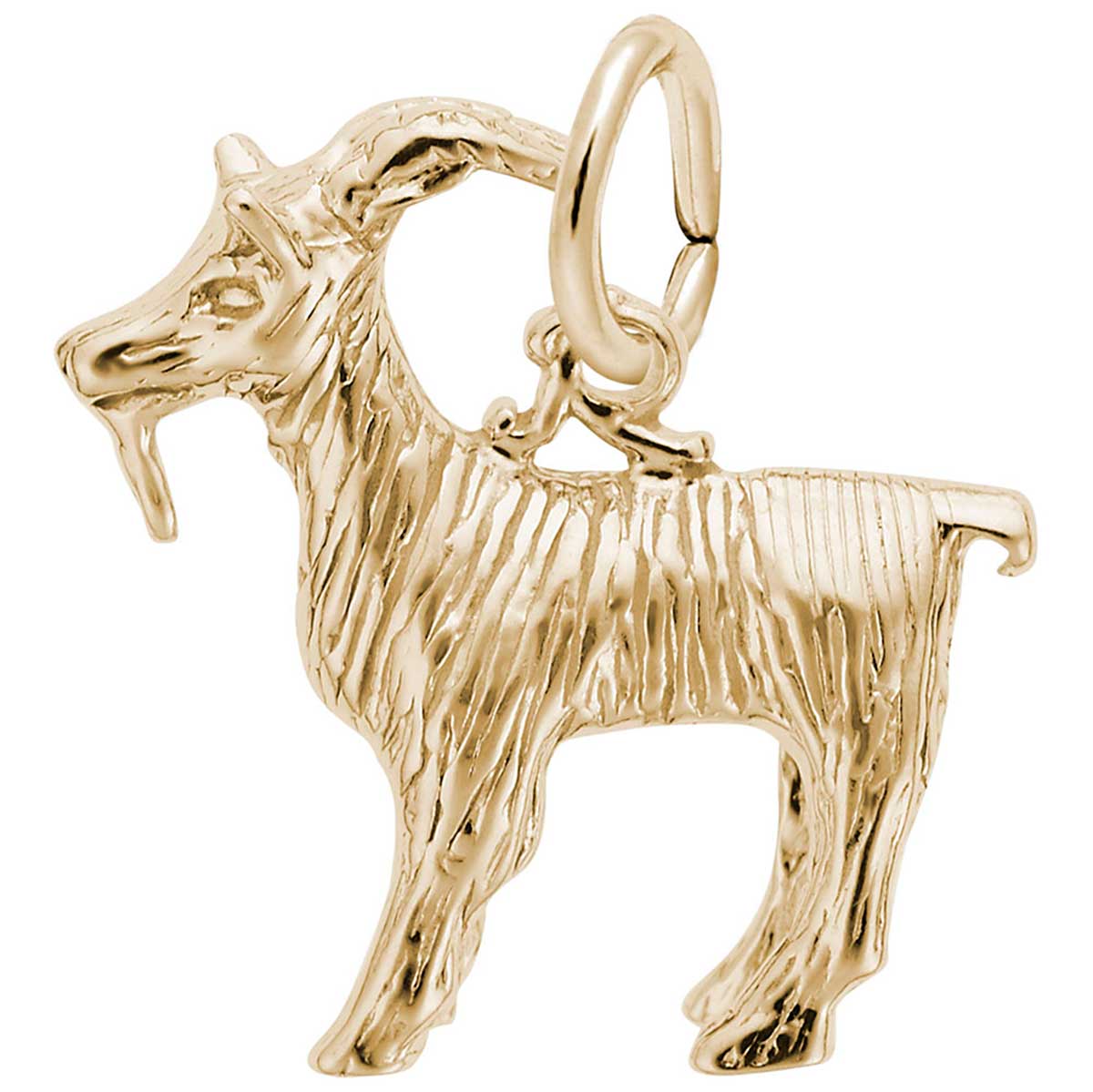 Rembrandt Billy Goat Charm, 10K Yellow Gold