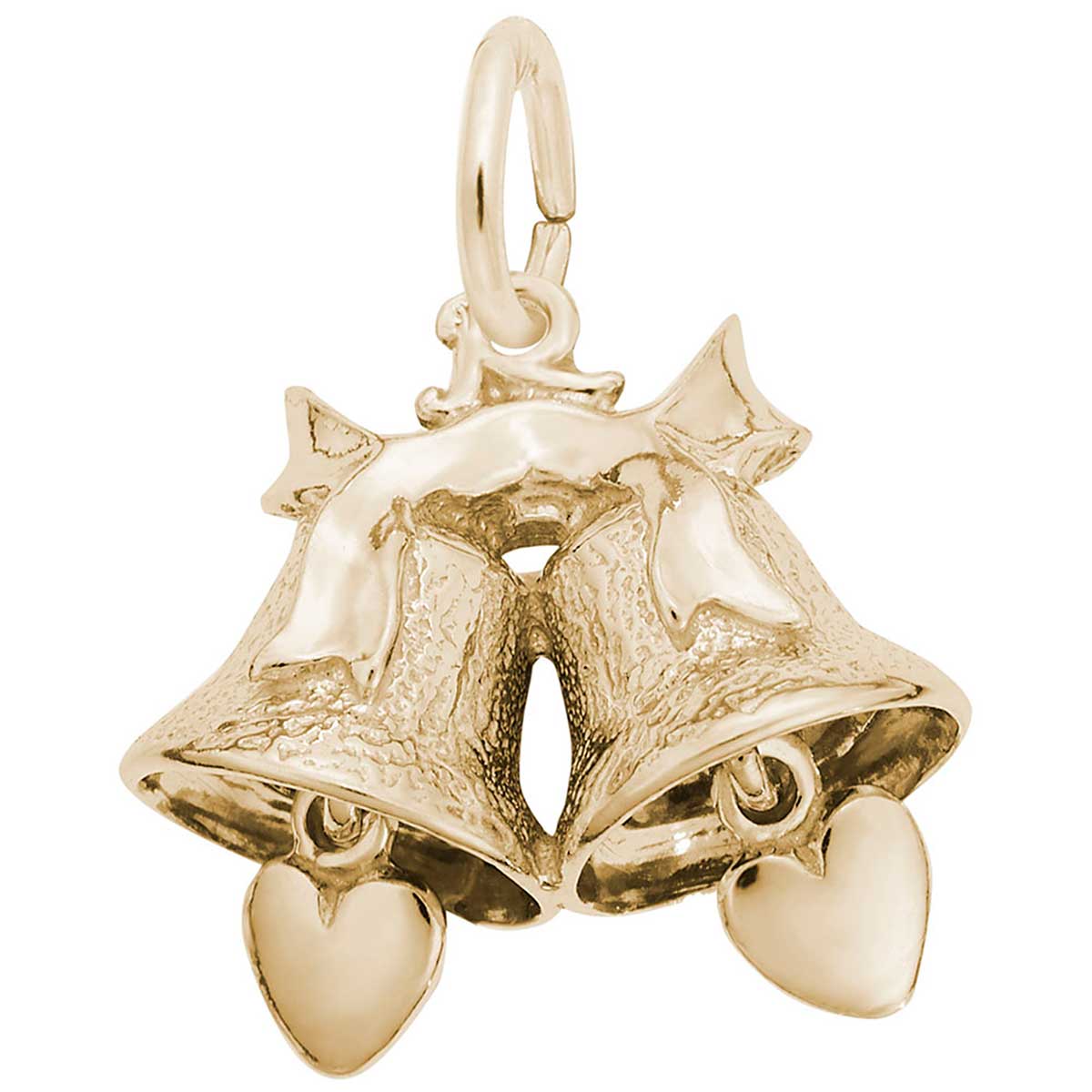 Rembrandt Charms Bells Charm with Lobster Clasp 10K Yellow Gold 