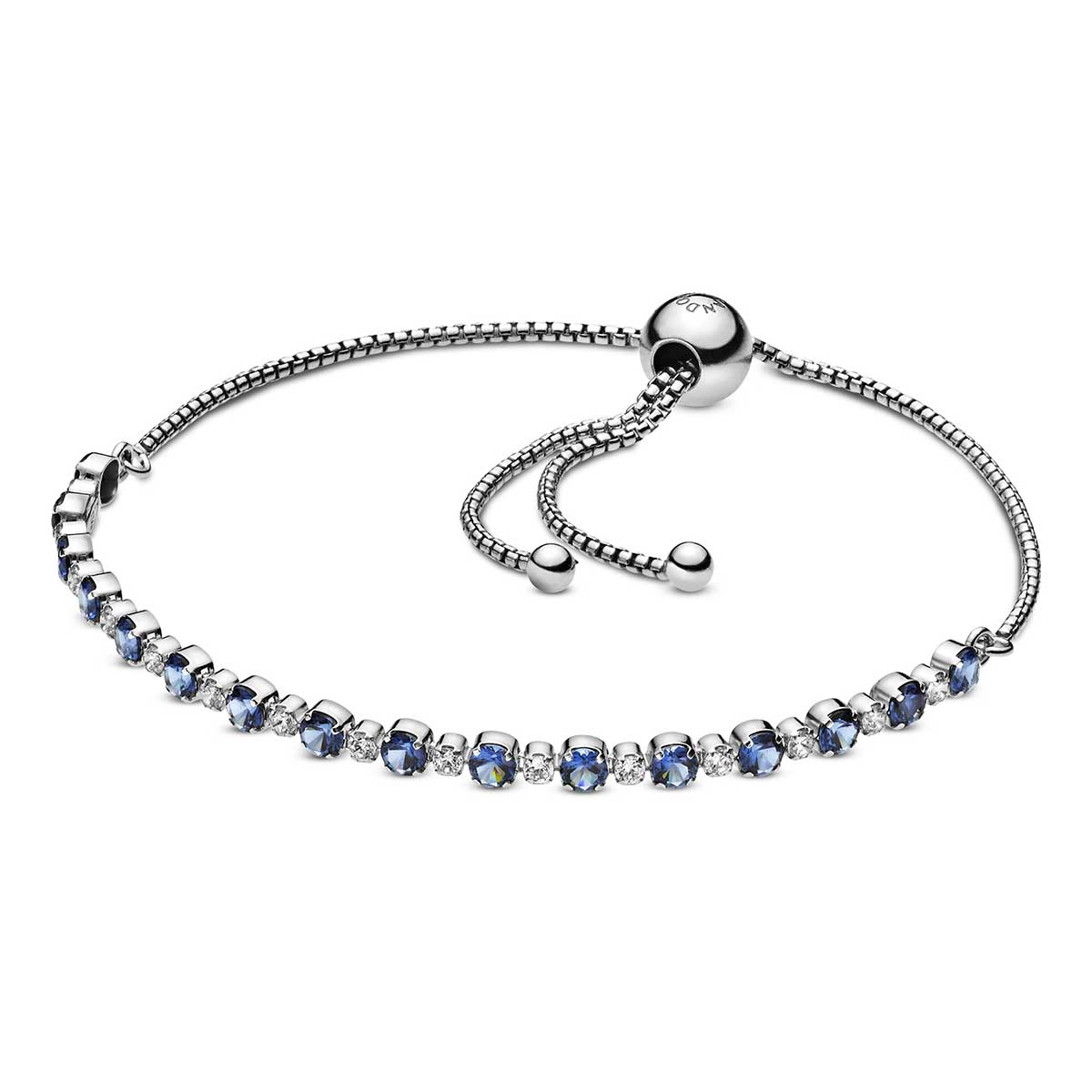Wierook Roestig Begeleiden Pandora Sparkle Sliding Bracelet, Blue Crystal & Clear CZ: Precious  Accents, Ltd.