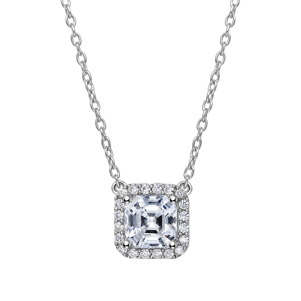 Lafonn Classic Platinum-Plated Simulated Diamond Necklace (2.36 CTTW ...