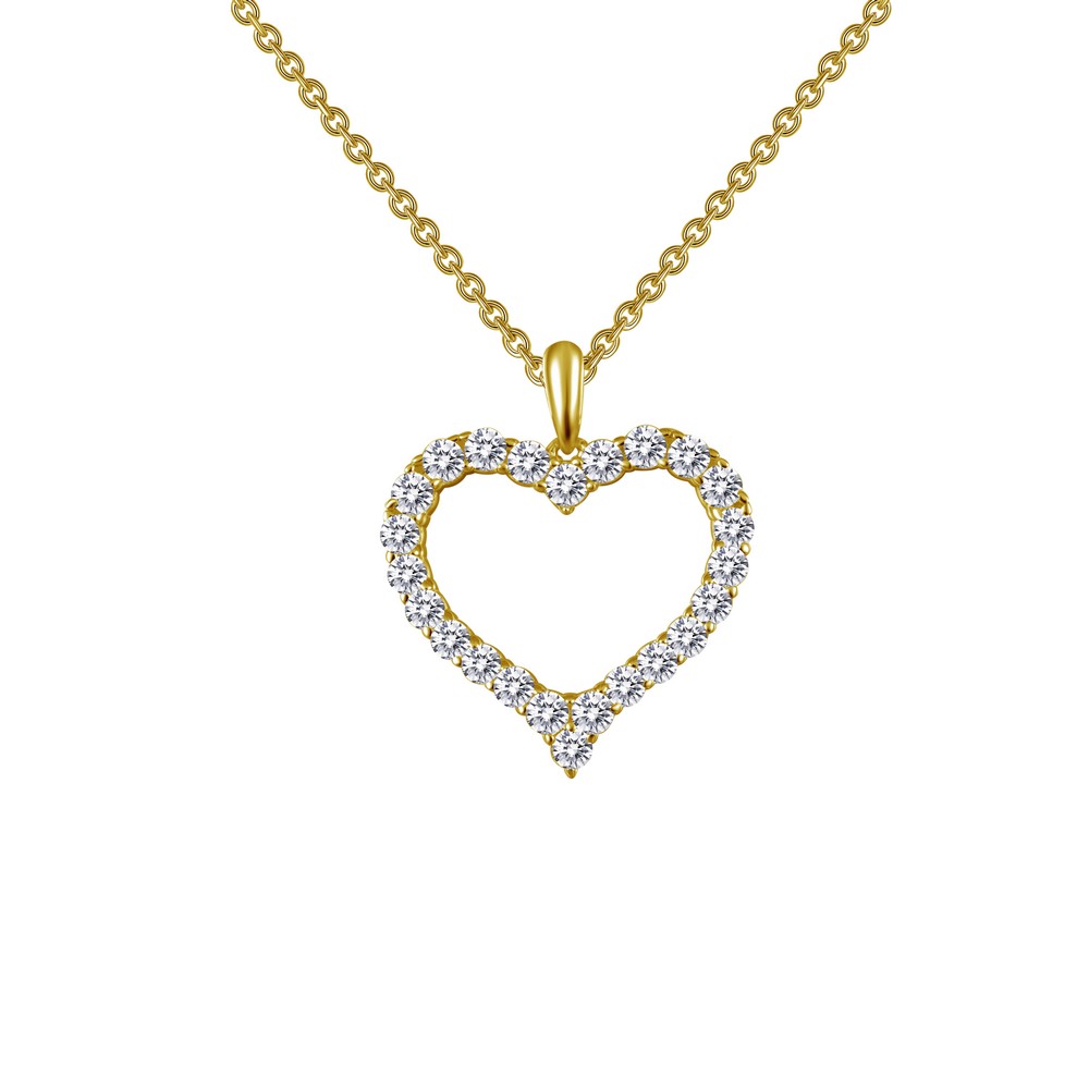 Lafonn Classic Gold-Plated Simulated Diamond Necklace (0.96 CTTW ...