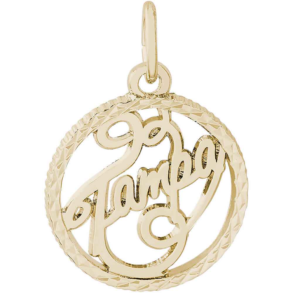 Rembrandt Tampa Charm, Gold Plated Silver: Precious Accents, Ltd.