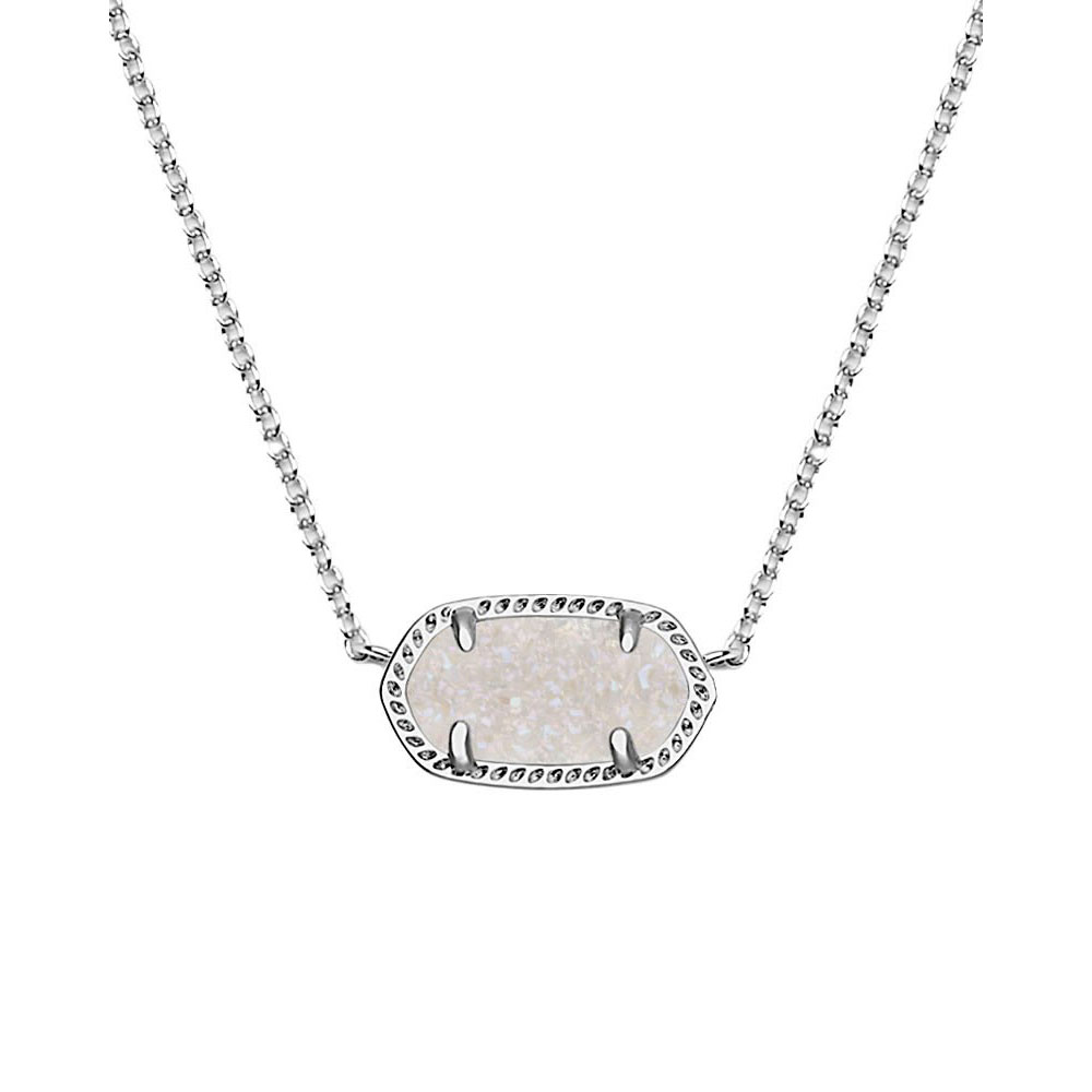 Kendra Scott Iris Rhodium Over Brass Pendant Necklace - Silver : Target