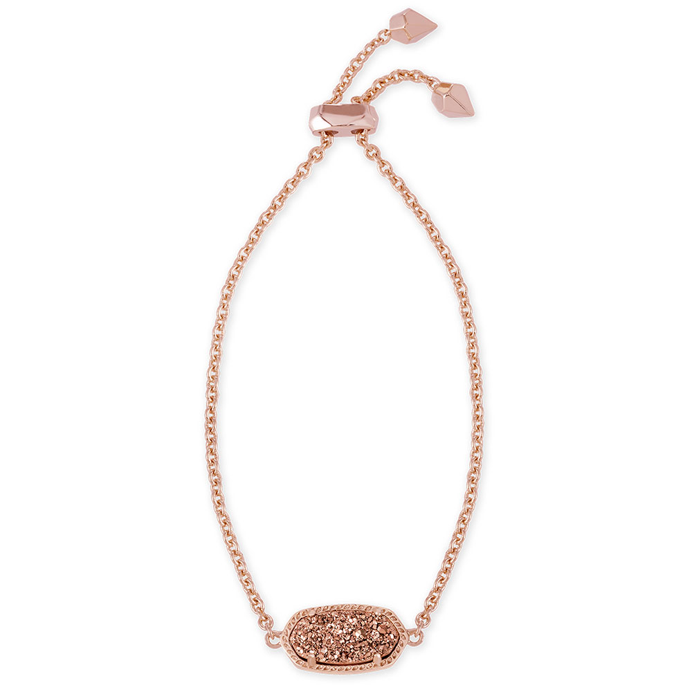 Kendra Scott Elaina Adjustable Chain Bracelet in Rose Gold Drusy: Precious  Accents, Ltd.