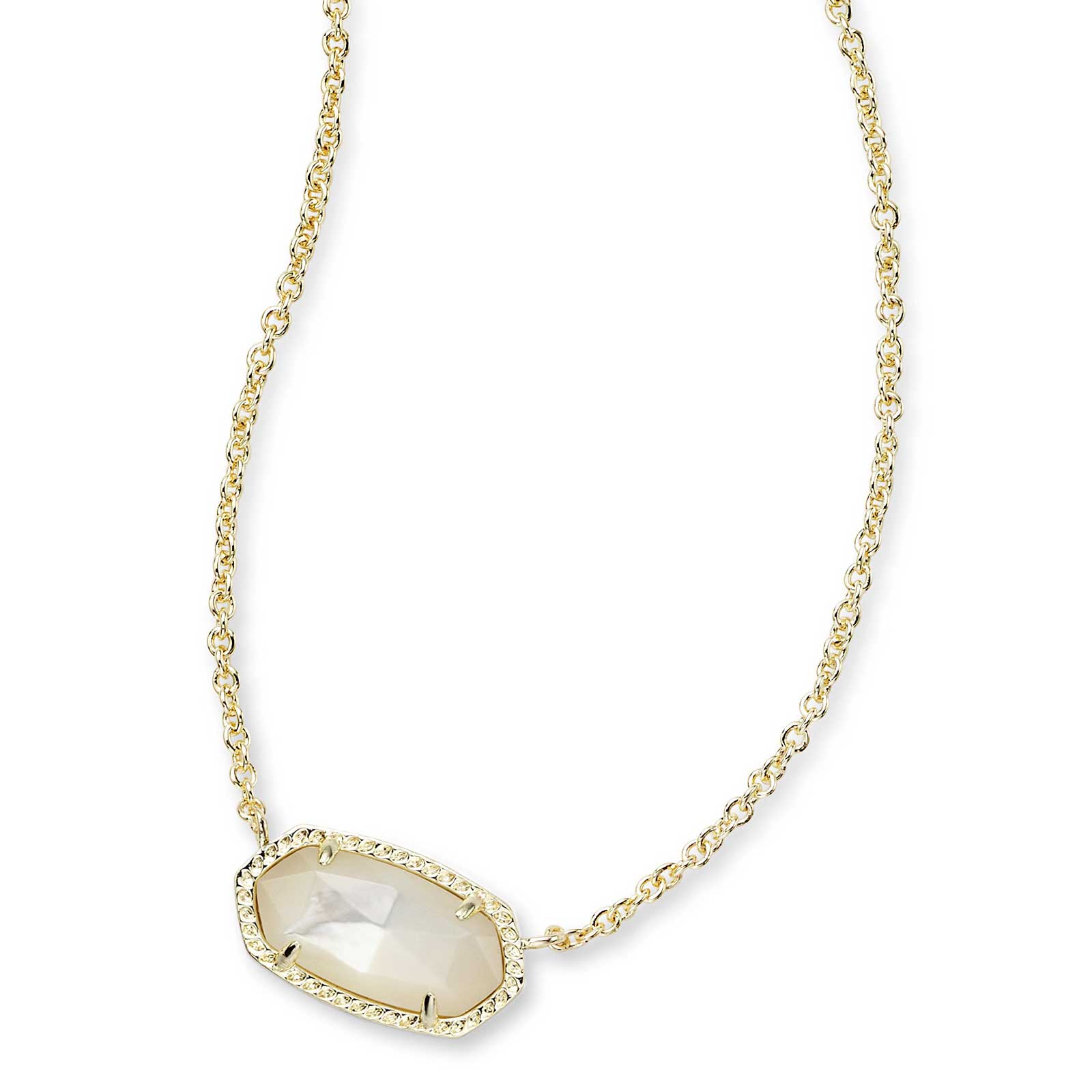 Kendra Scott Elisa Gold Pendant Necklace in Ivory Pearl ...